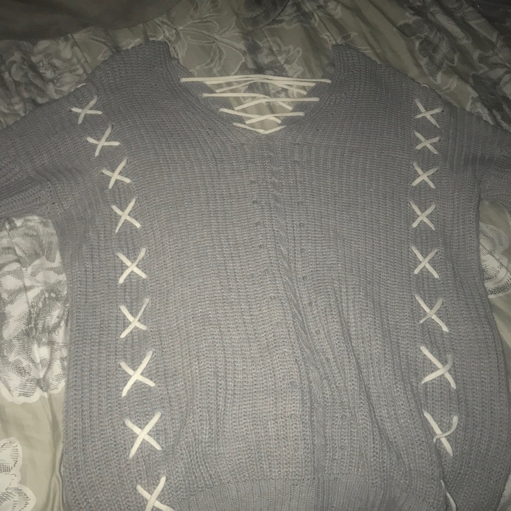 Lace Up Sweater True Craft